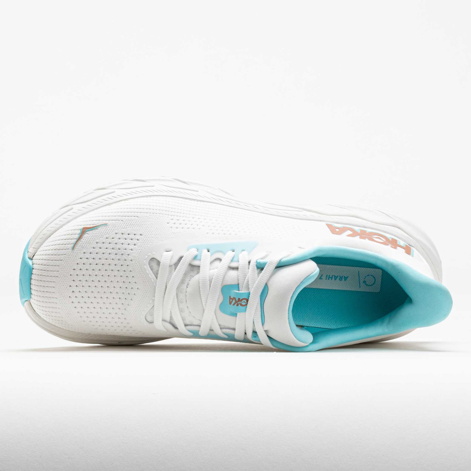 HOKA Arahi 7 Womens Frost/Rose Gold - Image 3