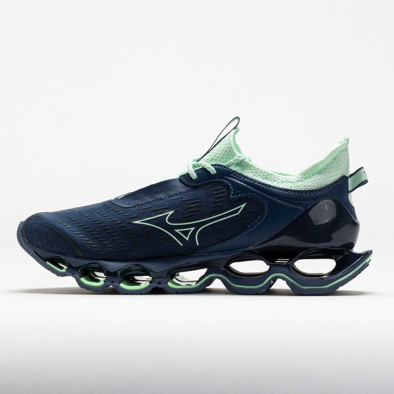 Mizuno Wave Prophecy 14 Womens Vintage Indigo/Bay - Image 2