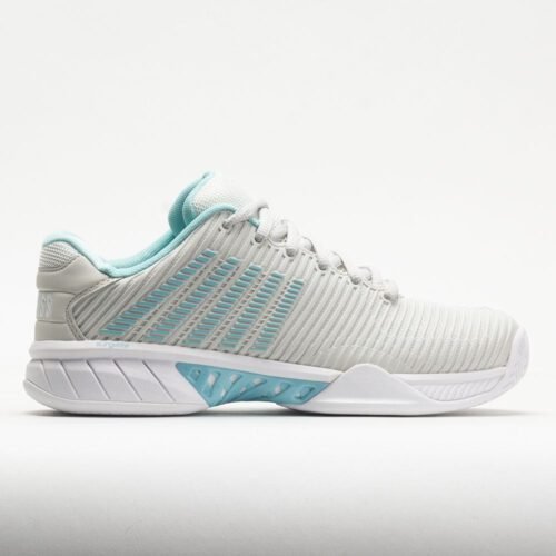 K-Swiss Hypercourt Express 2 Womens Vaporous Gray/White/Blue Glow