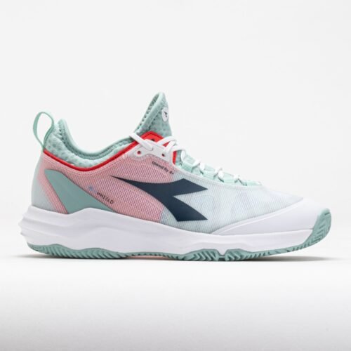 Diadora Speed Blushield Fly 4+ Clay Womens White/Blue/Surf Spray