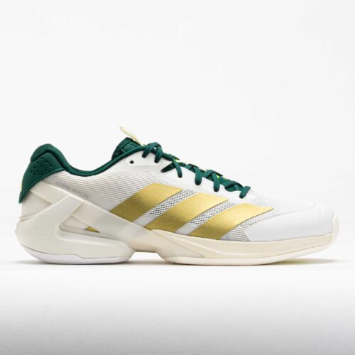 adidas Adizero Ubersonic 5 Mens Core White/Gold/Collegiate Green