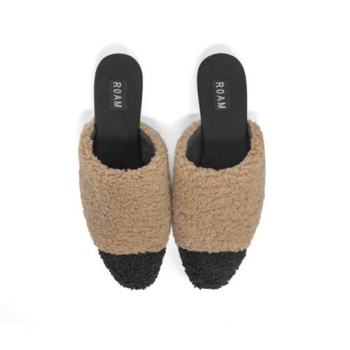 Roam - Women's Fuzzy Cap Mule With Faux Shearling