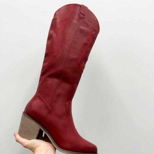 Olem - Crimson Cowboy Boots
