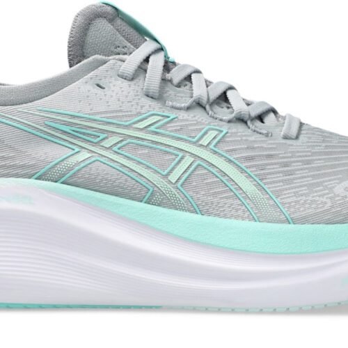 Women's Gel-Nimbus 27 WIDE (020 - Piedmont Grey/Illuminate Mint)