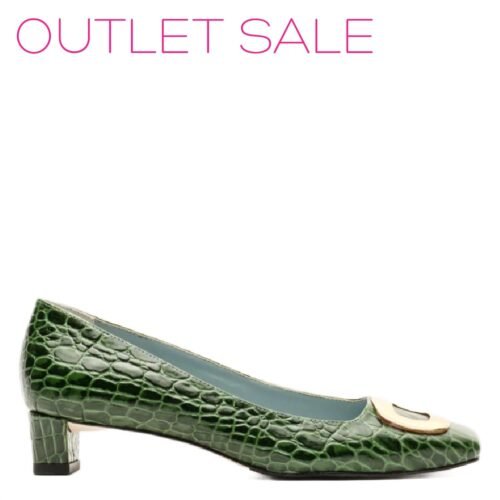Frances Valentine - Women's Mary Croc Mini Block Heel