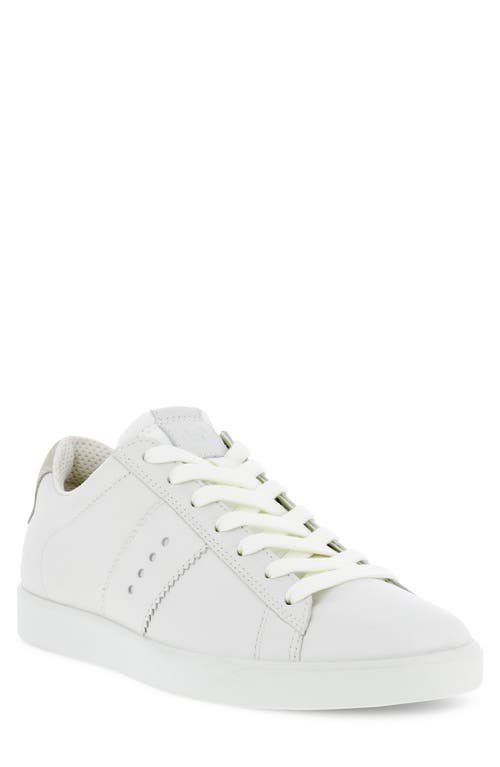 ECCO Street Lite Retro White Sneaker - Image 3