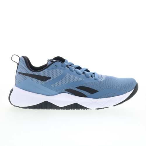 Reebok NFX Trainer Mens Blue Mesh Lace Up Athletic Cross Training Shoes