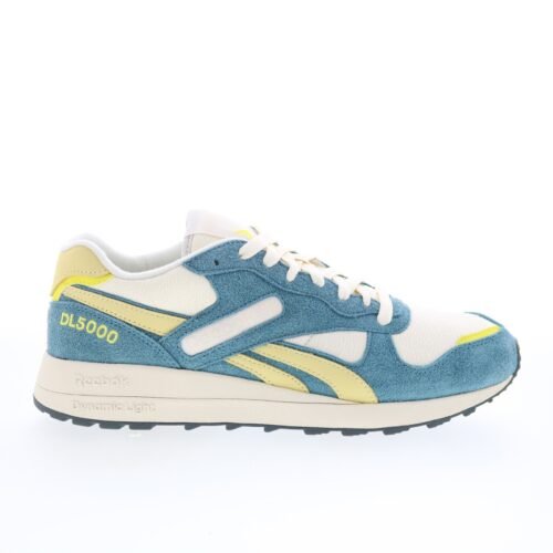 Reebok DL5000 Mens Beige Suede Lace Up Lifestyle Sneakers Shoes