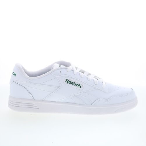 Reebok Court Advance Mens White Leather Lace Up Lifestyle Sneakers Shoes