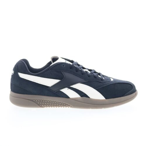 Reebok Hammer Street Mens Black Suede Lace Up Lifestyle Sneakers Shoes