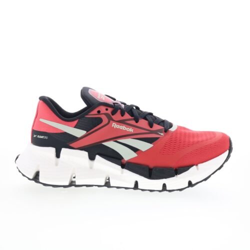 Reebok Floatzig 1 Mens Red Mesh Lace Up Athletic Running Shoes