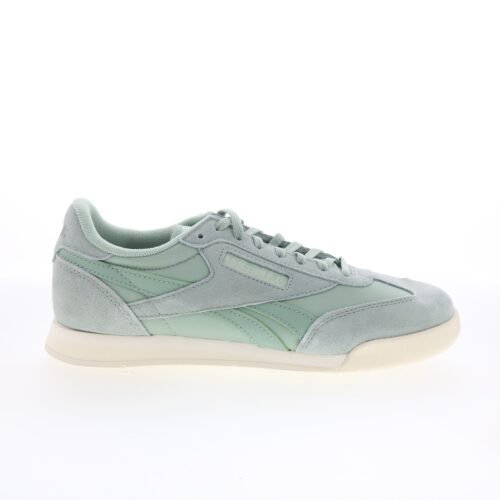 Reebok Campio XT Mens Green Suede Lace Up Lifestyle Sneakers Shoes