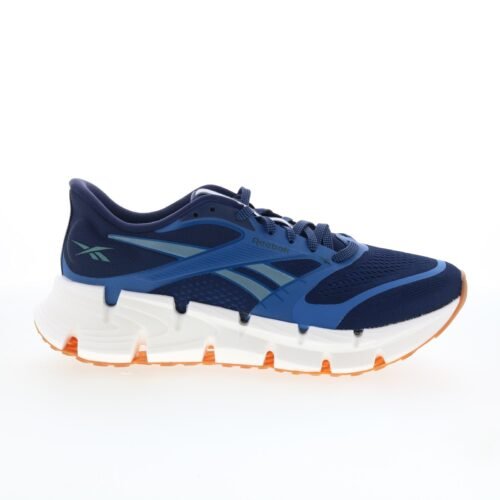 Reebok Floatzig 2 Mens Blue Mesh Lace Up Athletic Running Shoes