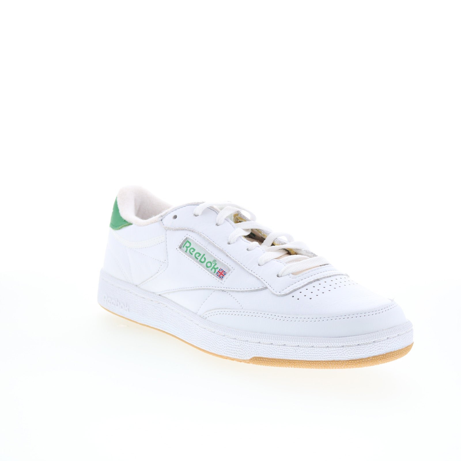 Reebok Club C 85 Vintage Mens White Leather Lifestyle Sneakers Shoes - Image 2