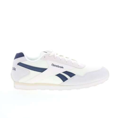 Reebok Glide Low Mens White Suede Lace Up Lifestyle Sneakers Shoes