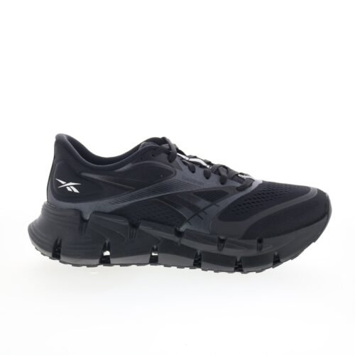 Reebok Floatzig 2 Mens Black Mesh Lace Up Athletic Running Shoes