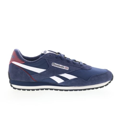 Reebok Classic AZ Mens Blue Suede Lace Up Lifestyle Sneakers Shoes