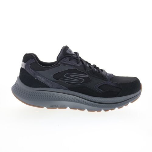 Skechers Go Run Consistent 2.0 Retro Runner V1 Mens Black Athletic Shoes
