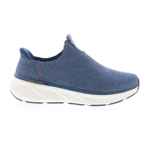 Skechers Slip-ins Edgeride Commissioner Mens Blue Extra Wide Sneakers Shoes