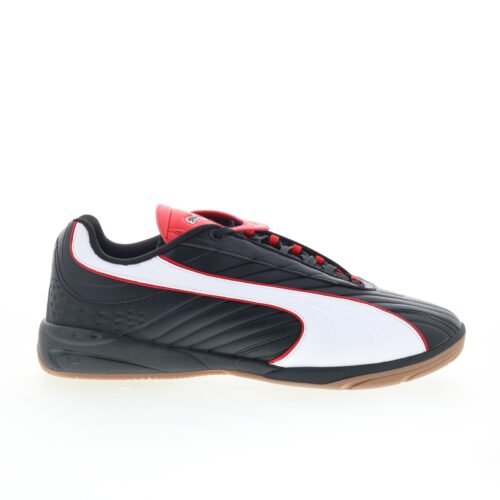 Puma V-S2 Libero 40328002 Mens Black Leather Lifestyle Sneakers Shoes