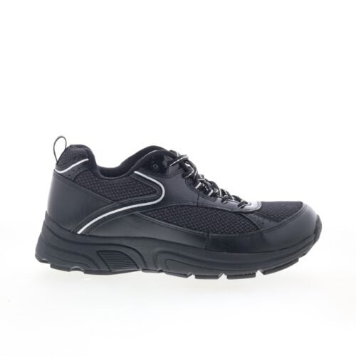 Drew Aaron 40893-09 Mens Black Leather Lifestyle Sneakers Shoes