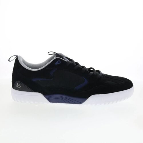 ES Quattro 5101000174585 Mens Black Suede Skate Inspired Sneakers Shoes
