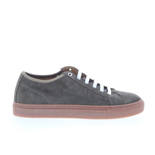 Pastori by Di Bianco Julius Mens Gray Suede Lace Up Lifestyle Sneakers Shoes