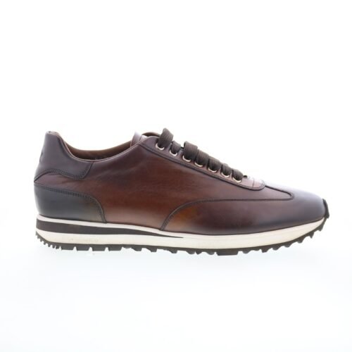 Di Bianco Trieste Deco SB307 Mens Brown Leather Lifestyle Sneakers Shoes