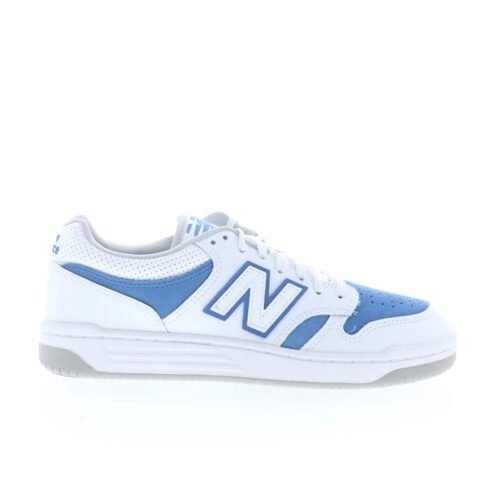 New Balance 480 BB480LRB Mens White Leather Lifestyle Sneakers Shoes