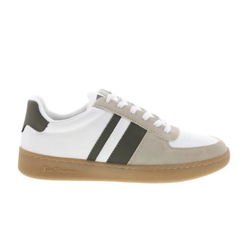 Ben Sherman Hyde BSMHYDV-1624 Mens White Lace Up Lifestyle Sneakers Shoes