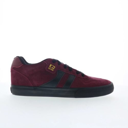Globe Encore-2 GBENCO2 Mens Burgundy Suede Skate Inspired Sneakers Shoes