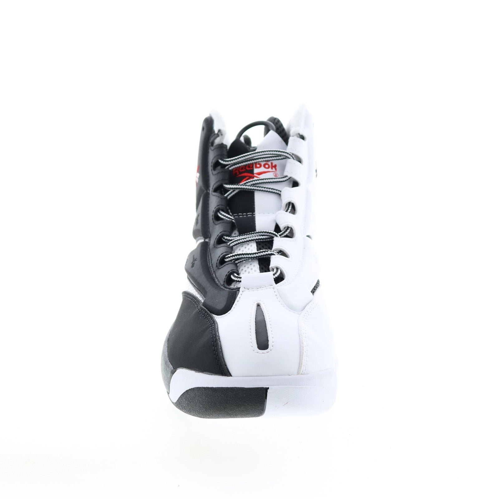 Reebok The Blast Mens Black Leather Lace Up Athletic Basketball Shoes - Image 3
