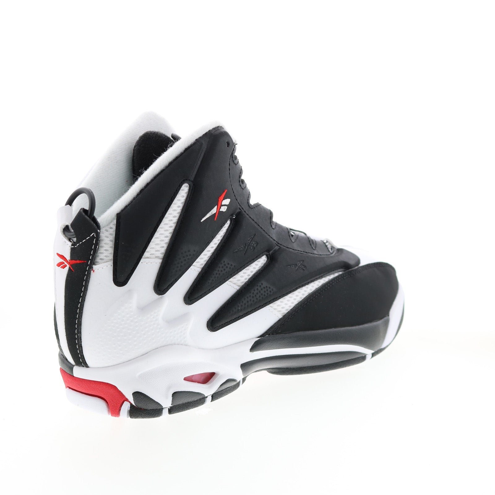 Reebok The Blast Mens Black Leather Lace Up Athletic Basketball Shoes - Image 8