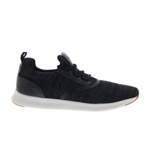 Steve Madden P-Boost Mens Black Canvas Lace Up Lifestyle Sneakers Shoes