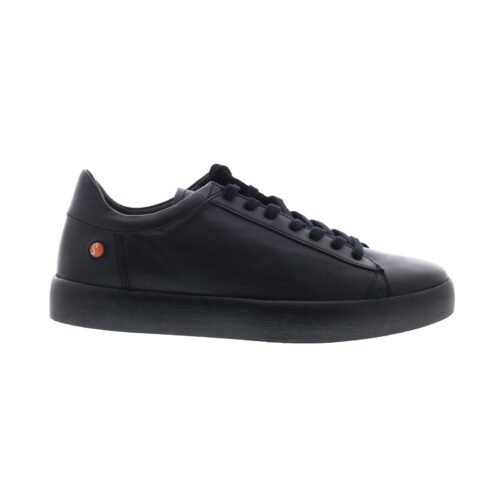 Softinos Rick RICK703SOF-000 Mens Black Leather Lifestyle Sneakers Shoes