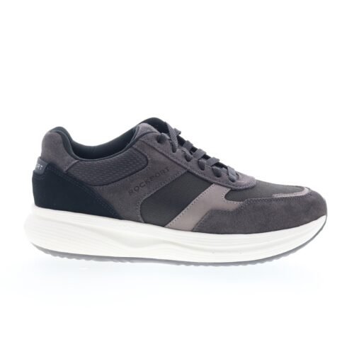 Rockport DMX Corvin RMDMXCORVIN Mens Gray Suede Lifestyle Sneakers Shoes