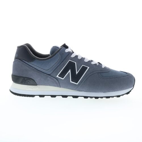 New Balance 574 U574GGE Mens Gray Suede Lace Up Lifestyle Sneakers Shoes