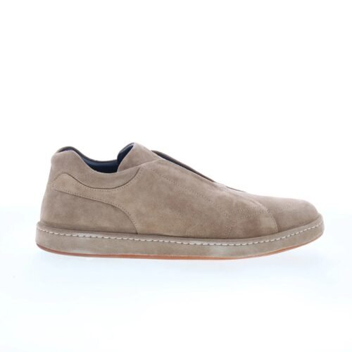 Di Bianco Umbro Mens Gray Suede Slip On Lifestyle Sneakers Shoes